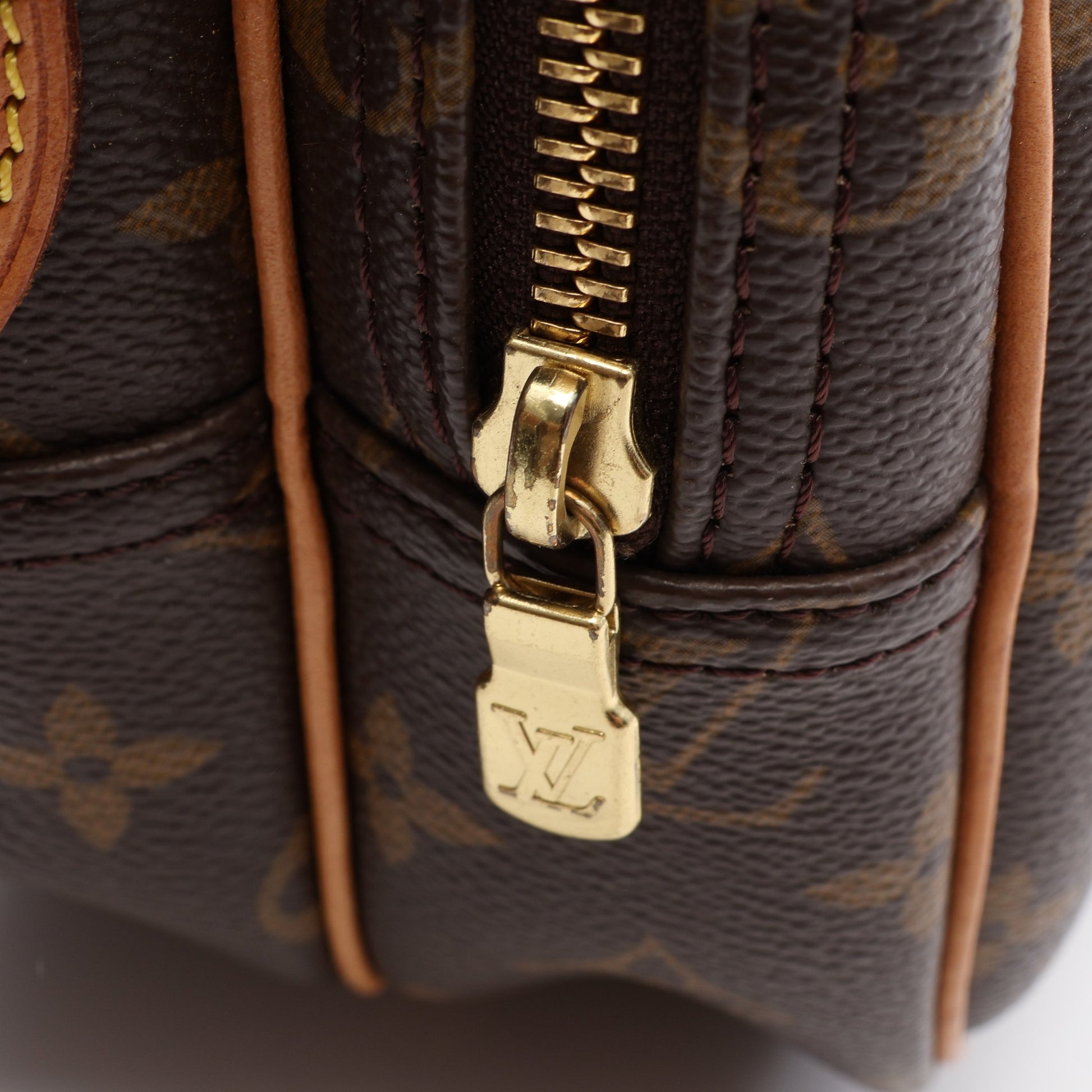 リポーターPM モノグラム ショルダーバッグ PVC レザー ブラウン ルイヴィトン バッグ LOUIS VUITTON