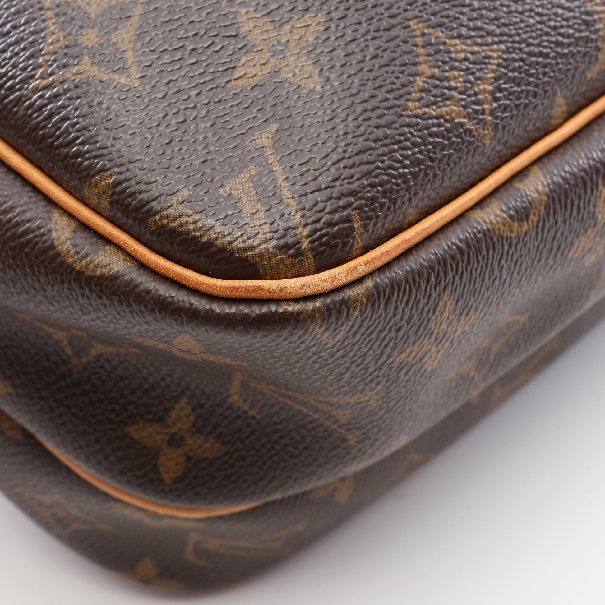 リポーターPM モノグラム ショルダーバッグ PVC レザー ブラウン ルイヴィトン バッグ LOUIS VUITTON
