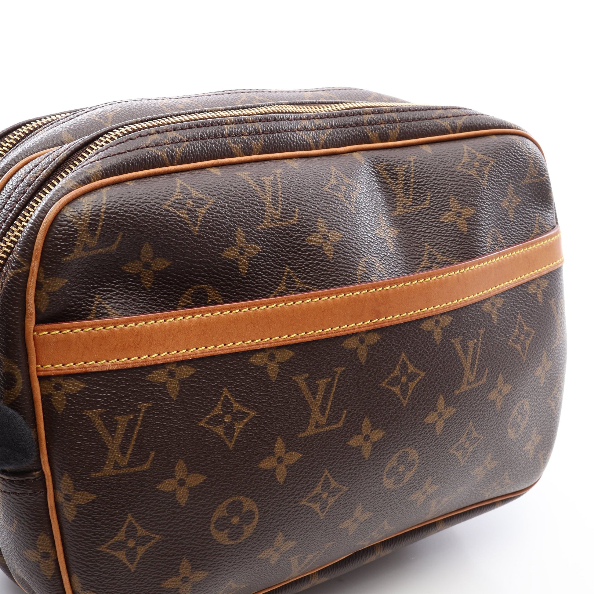 リポーターPM モノグラム ショルダーバッグ PVC レザー ブラウン ルイヴィトン バッグ LOUIS VUITTON