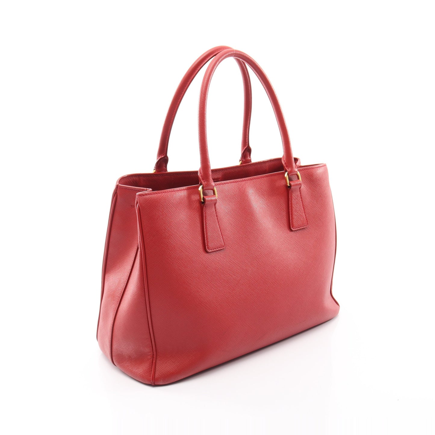 SAFFIANO LUX ガレリア 2WAY ハンドバッグ サフィアーノレザー レッド プラダ