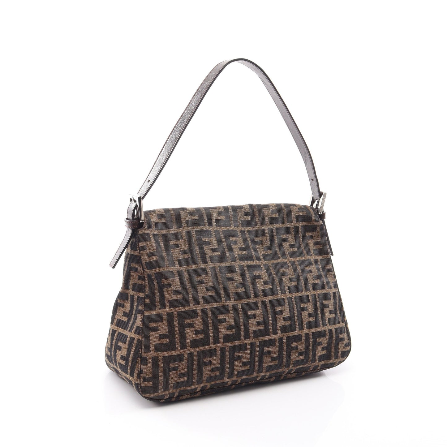 マンマバケット ズッカ ワンショルダーバッグ キャンバス レザー ベージュ ブラック ダークブラウン フェンディ バッグ FENDI