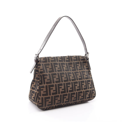 マンマバケット ズッカ ワンショルダーバッグ キャンバス レザー ベージュ ブラック ダークブラウン フェンディ バッグ FENDI