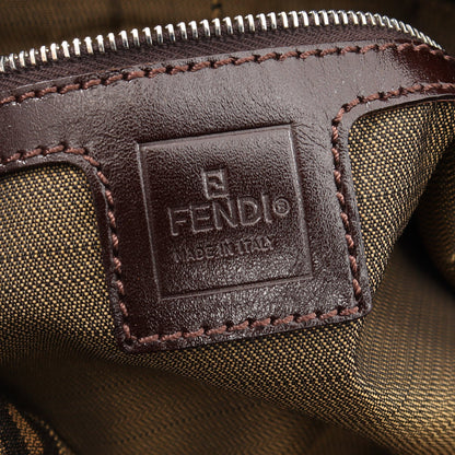 マンマバケット ズッカ ワンショルダーバッグ キャンバス レザー ベージュ ブラック ダークブラウン フェンディ バッグ FENDI