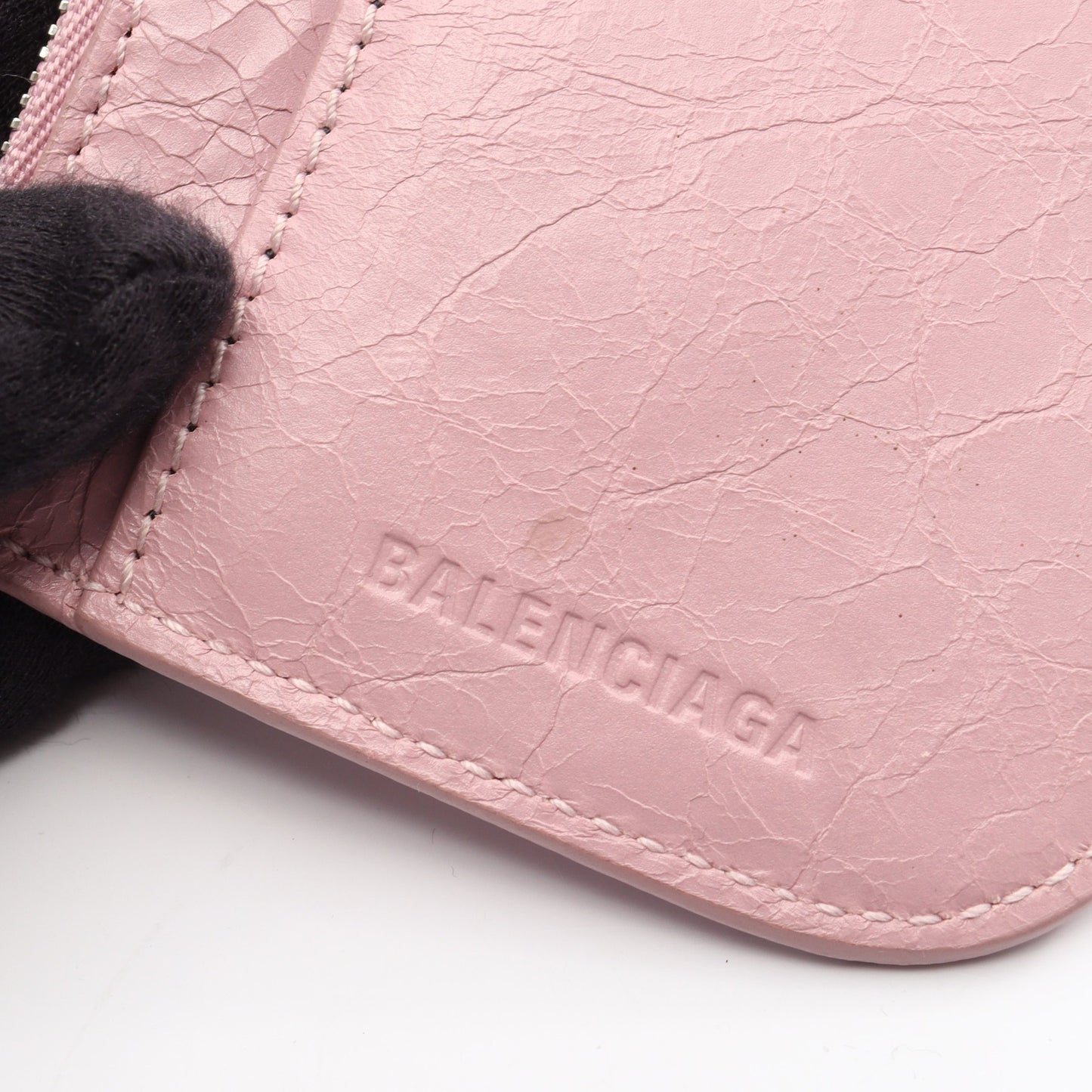 LE CAGOLE ルカゴール クラッチバッグ レザー ピンク バレンシアガ