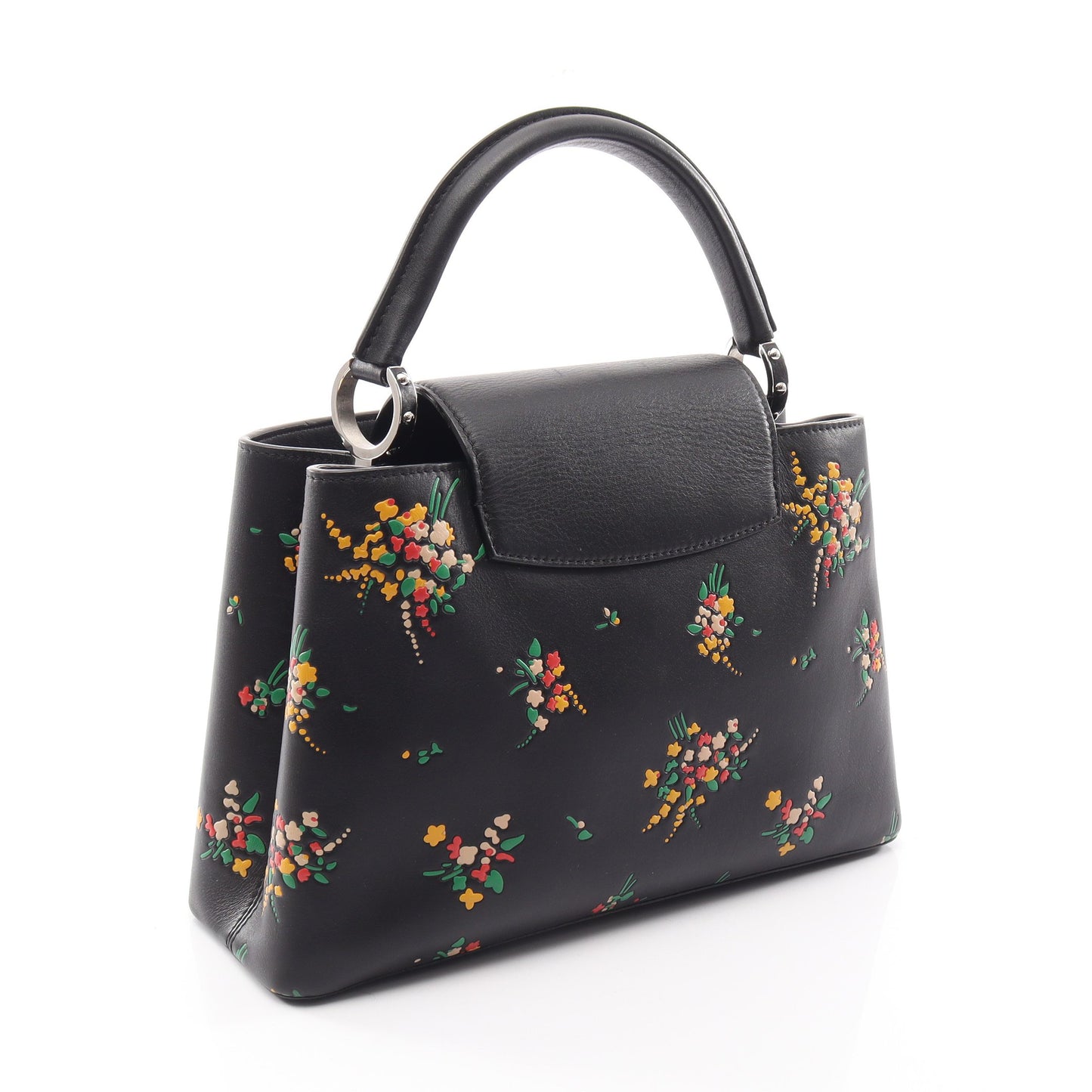 カプシーヌPM Blossom 2WAY ハンドバッグ レザー ブラック マルチカラー ルイヴィトン