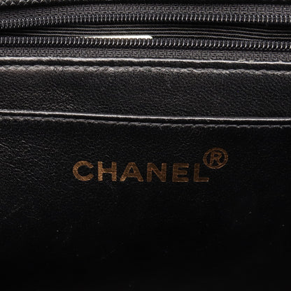 マトラッセ チェーンショルダーバッグ キャビアスキン ブラック ゴールド金具 シャネル バッグ CHANEL