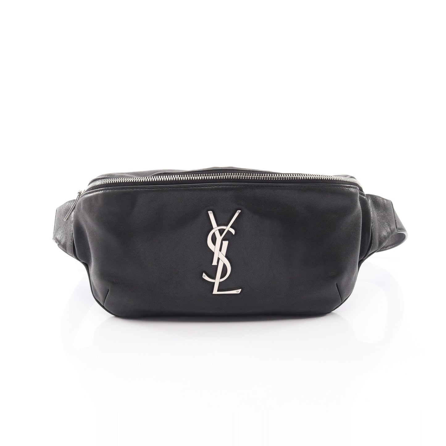 カサンドラ クラシック モノグラム ボディバッグ ウエストバッグ レザー ブラック サンローランパリ バッグ SAINT LAURENT PARIS