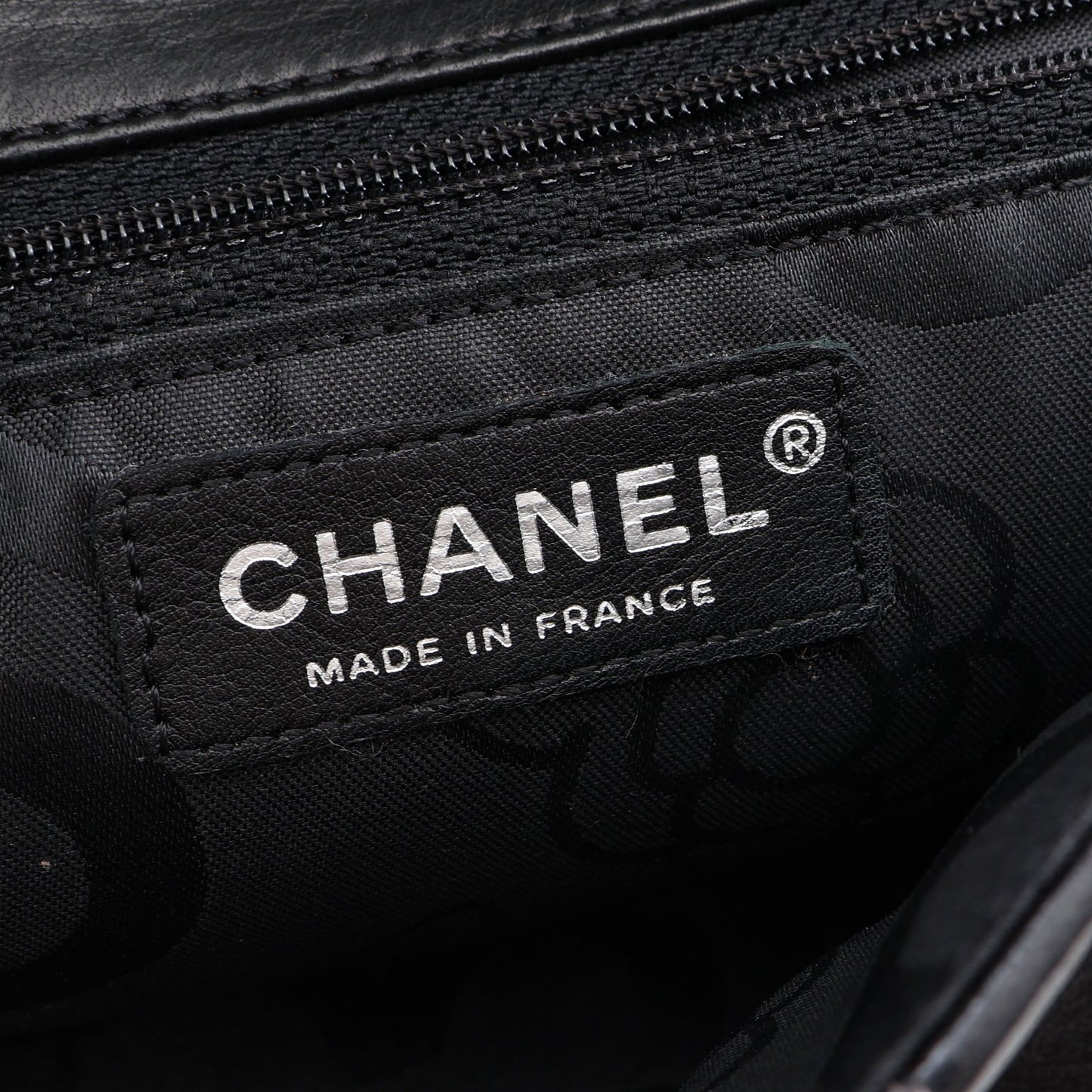 マドモアゼル Wチェーンショルダーバッグ ラムスキン ブラック シルバー金具 シャネル