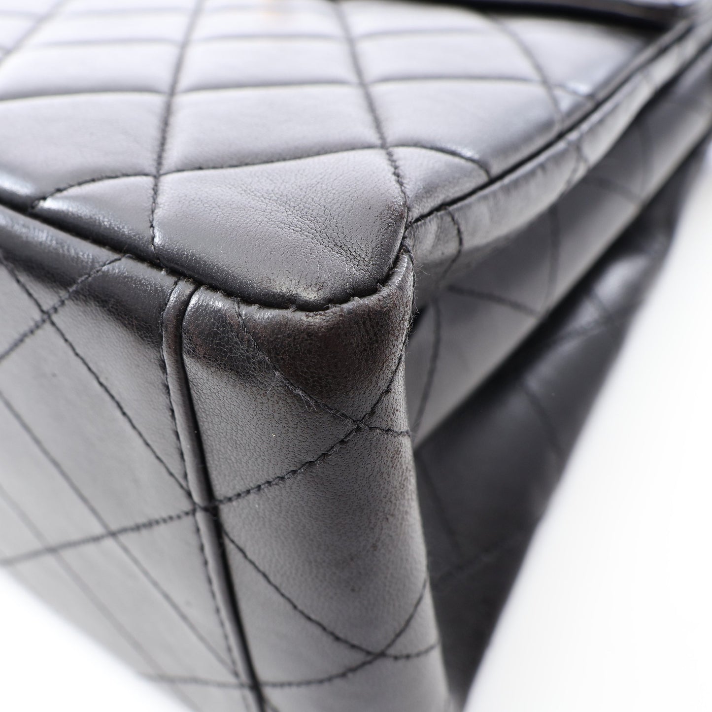 マトラッセ ワンショルダーバッグ ラムスキン ブラック ゴールド金具 シャネル バッグ CHANEL