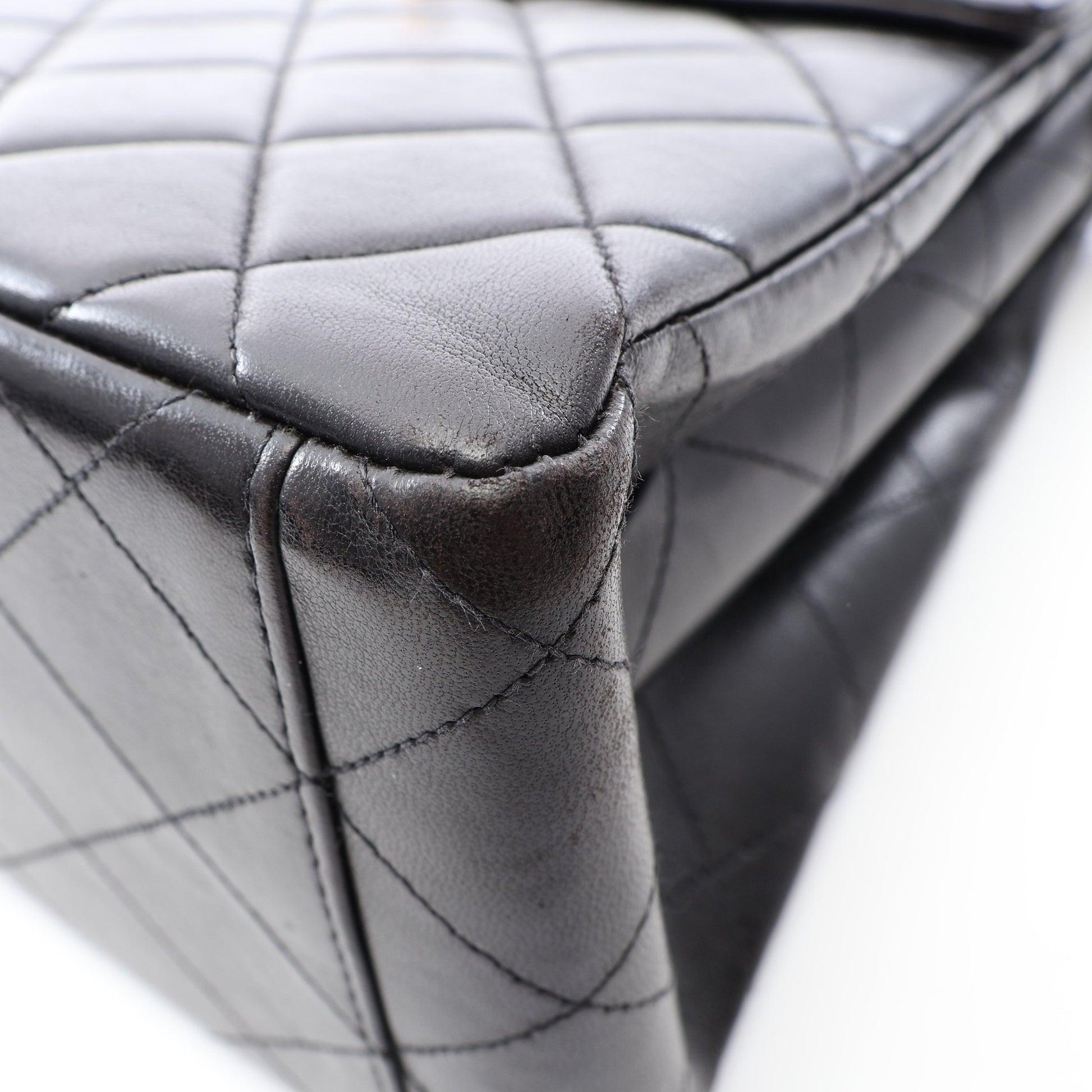 マトラッセ ワンショルダーバッグ ラムスキン ブラック ゴールド金具 シャネル バッグ CHANEL