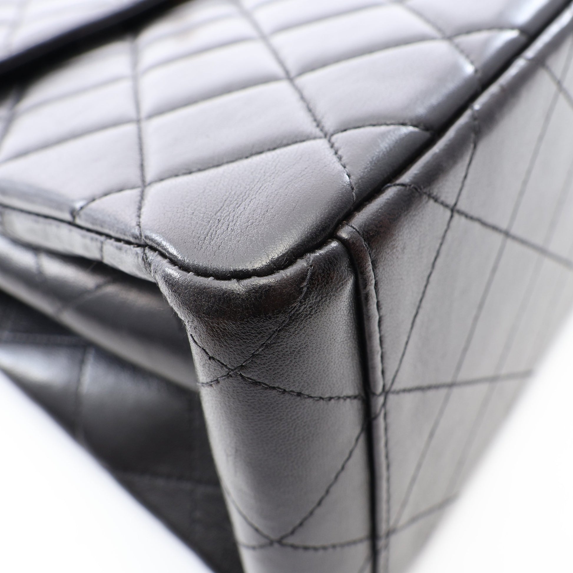 マトラッセ ワンショルダーバッグ ラムスキン ブラック ゴールド金具 シャネル バッグ CHANEL