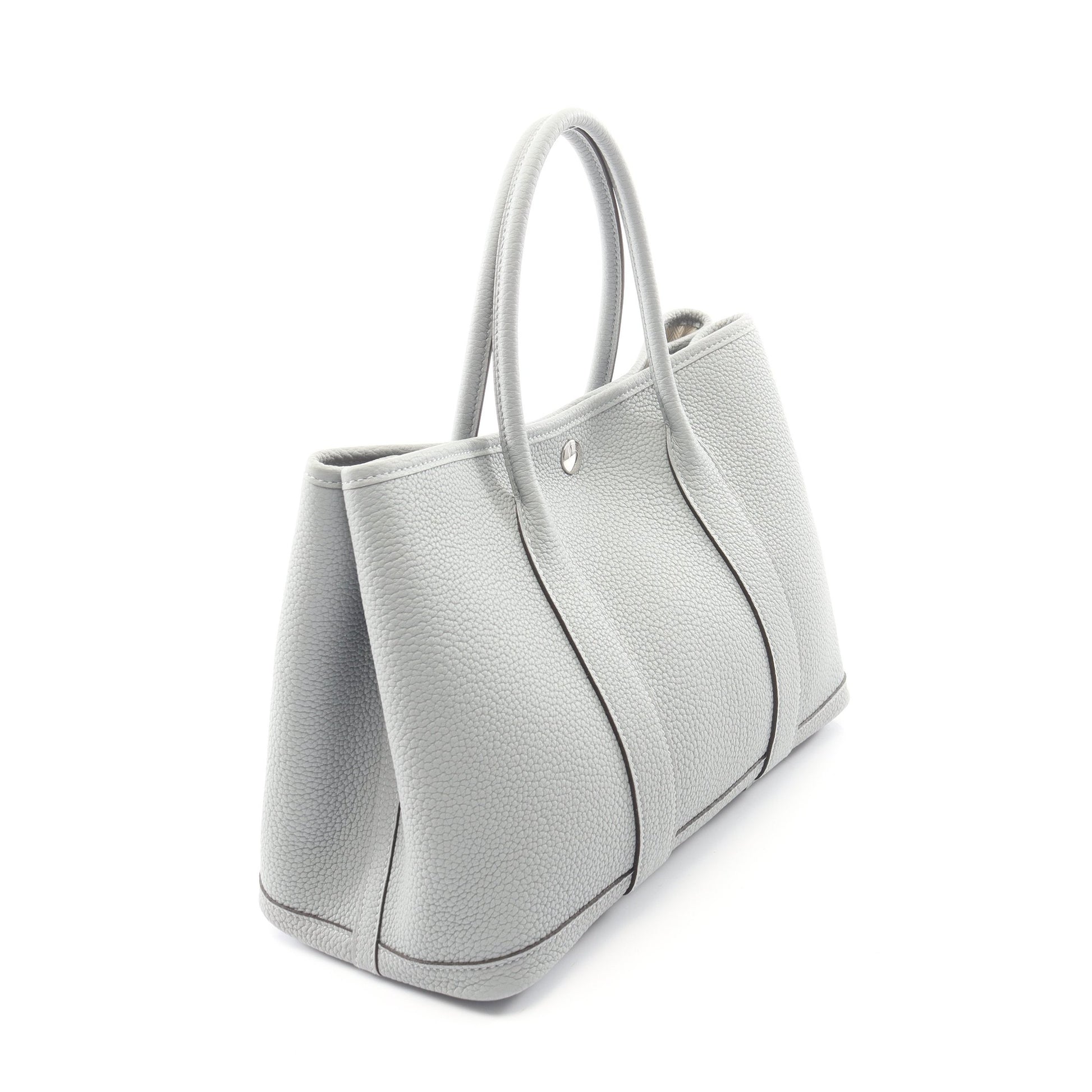 ガーデンパーティTPM グリパンタン ハンドバッグ トートバッグ ネゴンダ グレー シルバー金具 K刻印 エルメス バッグ HERMES