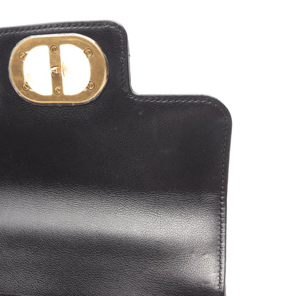 Dior Jolie トップハンドルバッグ ミニ カナージュ 2WAY ハンドバッグ レザー ブラック クリスチャンディオール