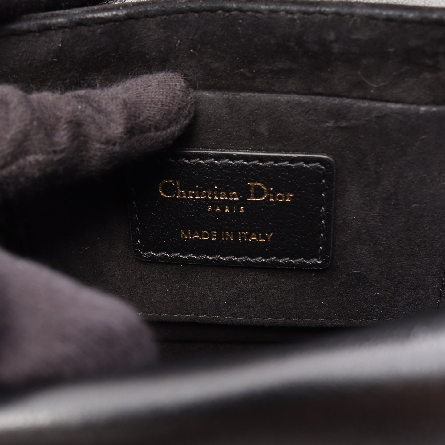 Dior Jolie トップハンドルバッグ ミニ カナージュ 2WAY ハンドバッグ レザー ブラック クリスチャンディオール