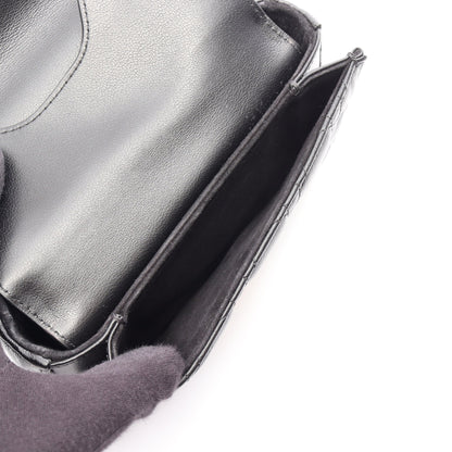 Dior Jolie トップハンドルバッグ ミニ カナージュ 2WAY ハンドバッグ レザー ブラック クリスチャンディオール