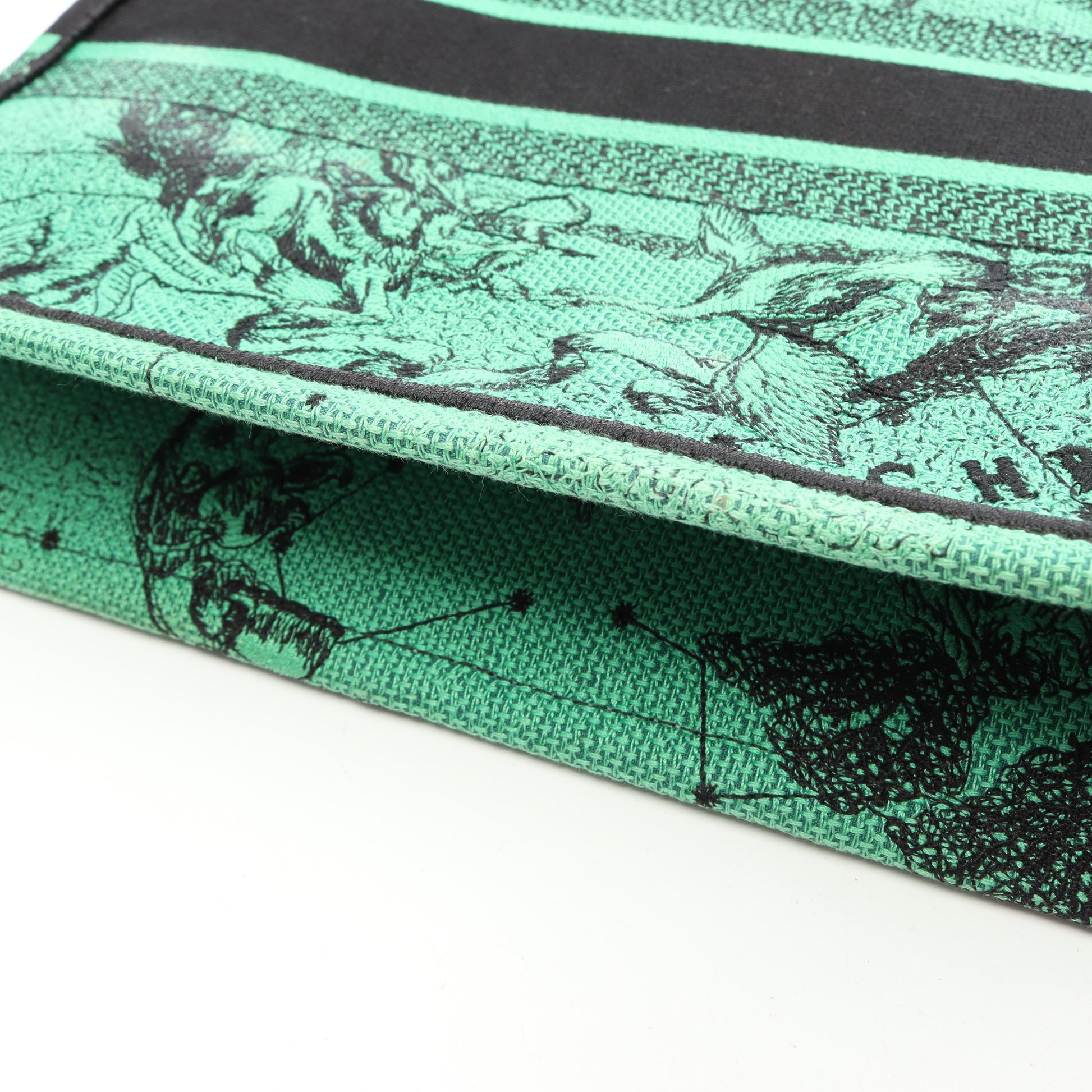 BOOK TOTE ブックトート ミディアム ハンドバッグ トートバッグ キャンバス グリーン ブラック クリスチャンディオール バッグ Christian Dior