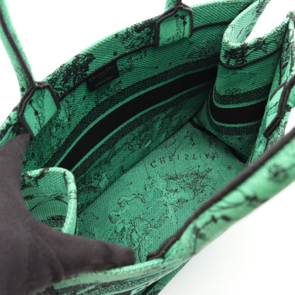 BOOK TOTE ブックトート ミディアム ハンドバッグ トートバッグ キャンバス グリーン ブラック クリスチャンディオール バッグ Christian Dior