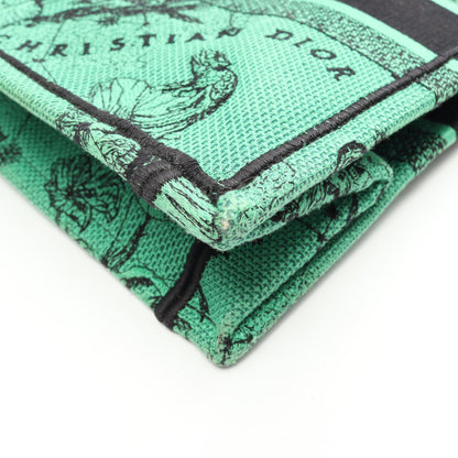 BOOK TOTE ブックトート ミディアム ハンドバッグ トートバッグ キャンバス グリーン ブラック クリスチャンディオール バッグ Christian Dior