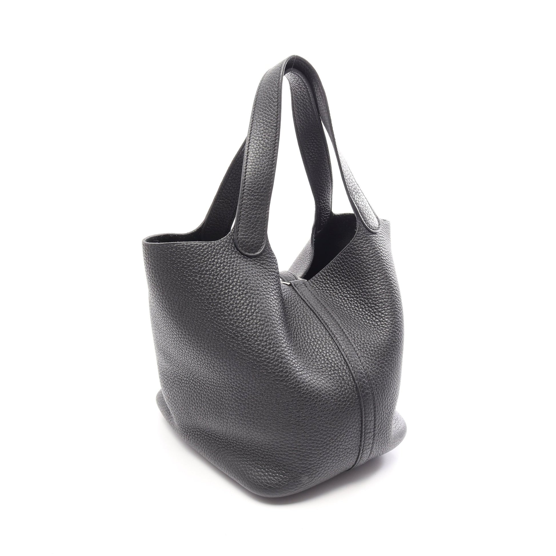 ピコタンロックMM ハンドバッグ トリヨンクレマンス ブラック シルバー金具 Z刻印 エルメス バッグ HERMES