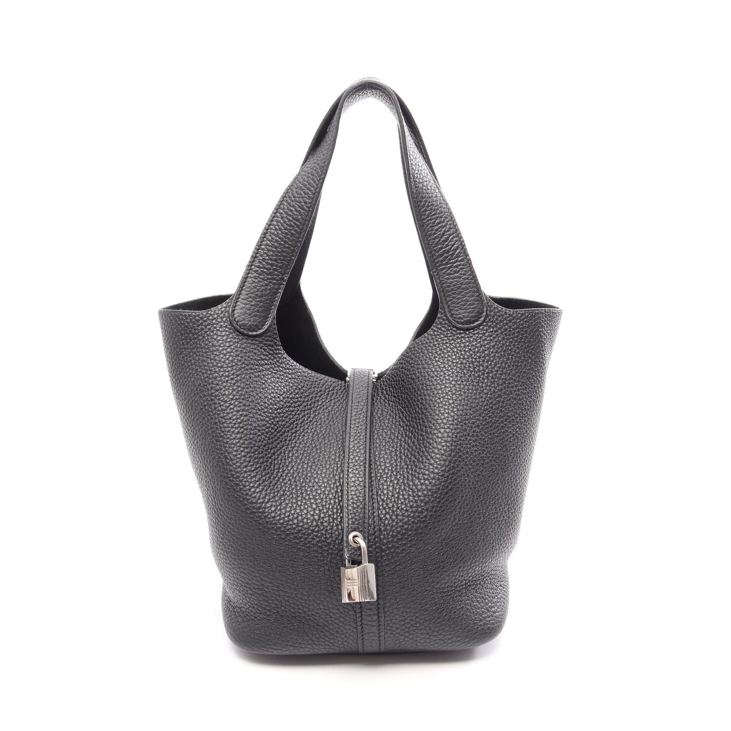 ピコタンロックMM ハンドバッグ トリヨンクレマンス ブラック シルバー金具 Z刻印 エルメス バッグ HERMES