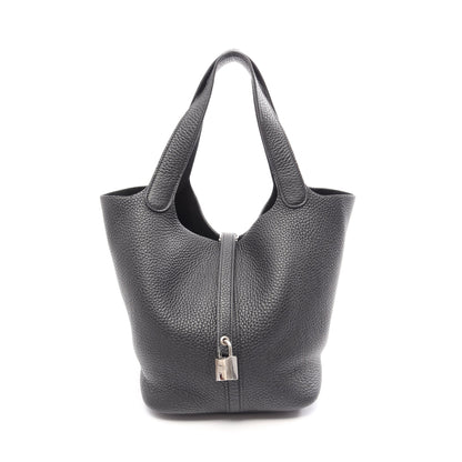 ピコタンロックMM ハンドバッグ トリヨンクレマンス ブラック シルバー金具 Z刻印 エルメス バッグ HERMES