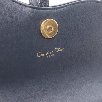 SADDLE チェーンポーチ ミディアム オブリーク ジャカード チェーンウォレット キャンバス レザー ネイビー ベージュ クリスチャンディオール