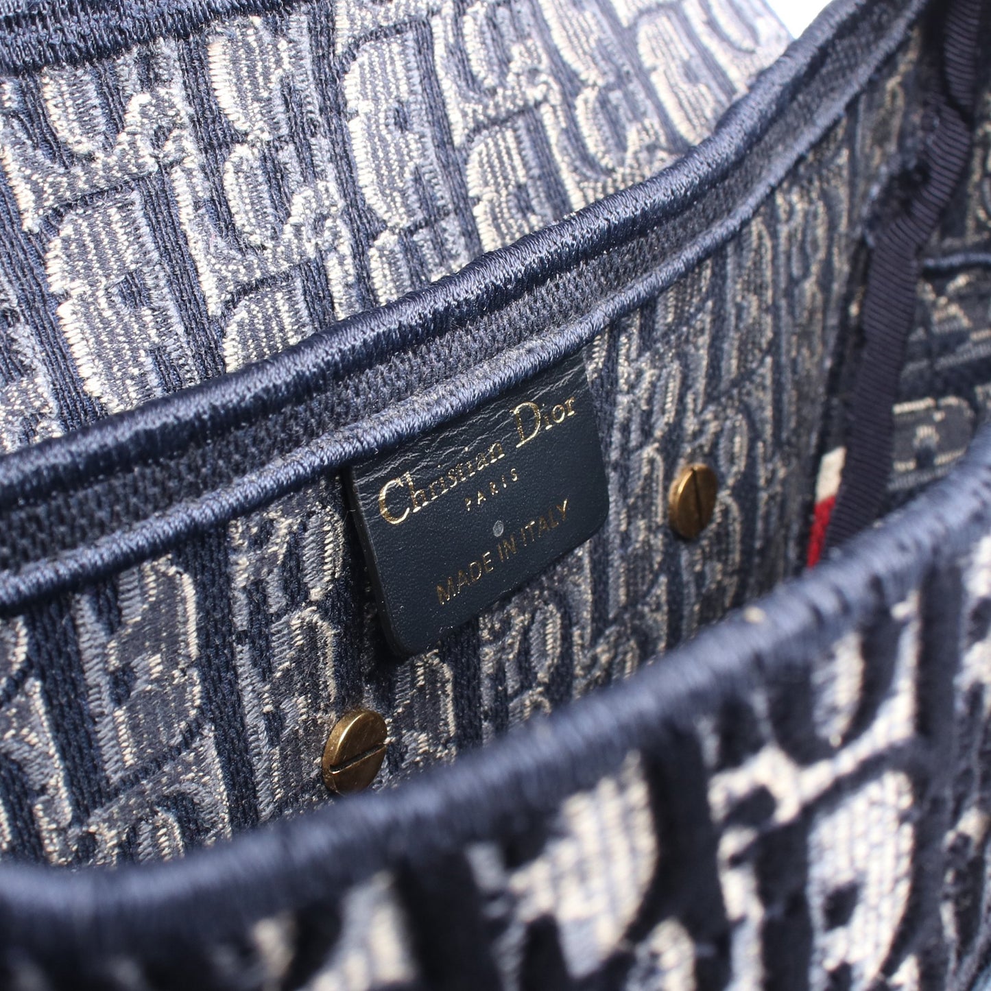 SADDLE サドル オブリーク 2WAY ハンドバッグ ベロア ネイビー ベージュ ボルドー クリスチャンディオール