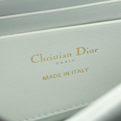 My Dior ミニバッグ カナージュ 2WAY ハンドバッグ レザー ライトブルー クリスチャンディオール