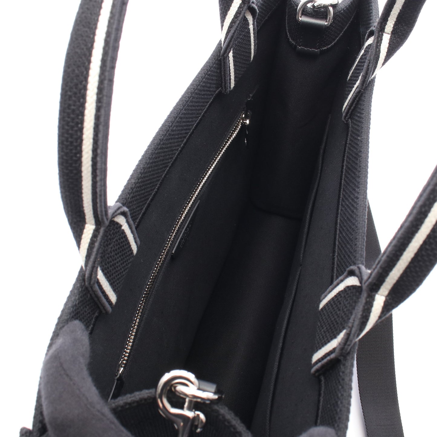 BOOK TOTE ブックトート ミディアム 2WAY ハンドバッグ トートバッグ キャンバス ブラック ホワイト クリスチャンディオール