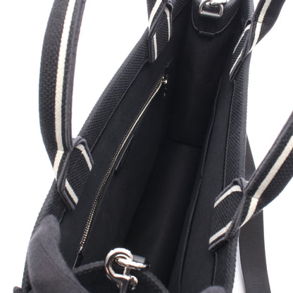 BOOK TOTE ブックトート ミディアム 2WAY ハンドバッグ トートバッグ キャンバス ブラック ホワイト クリスチャンディオール