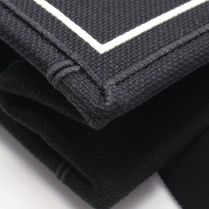 BOOK TOTE ブックトート ミディアム 2WAY ハンドバッグ トートバッグ キャンバス ブラック ホワイト クリスチャンディオール