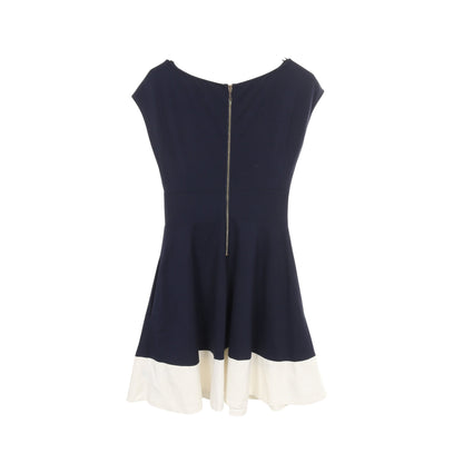 Ponte Fiorella Dress ポンチ フィオレッラ ドレス ワンピース ビスコース ナイロン ネイビー ホワイト ケイトスペード