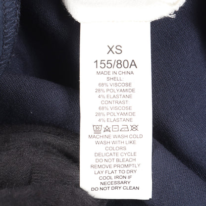 Ponte Fiorella Dress ポンチ フィオレッラ ドレス ワンピース ビスコース ナイロン ネイビー ホワイト ケイトスペード