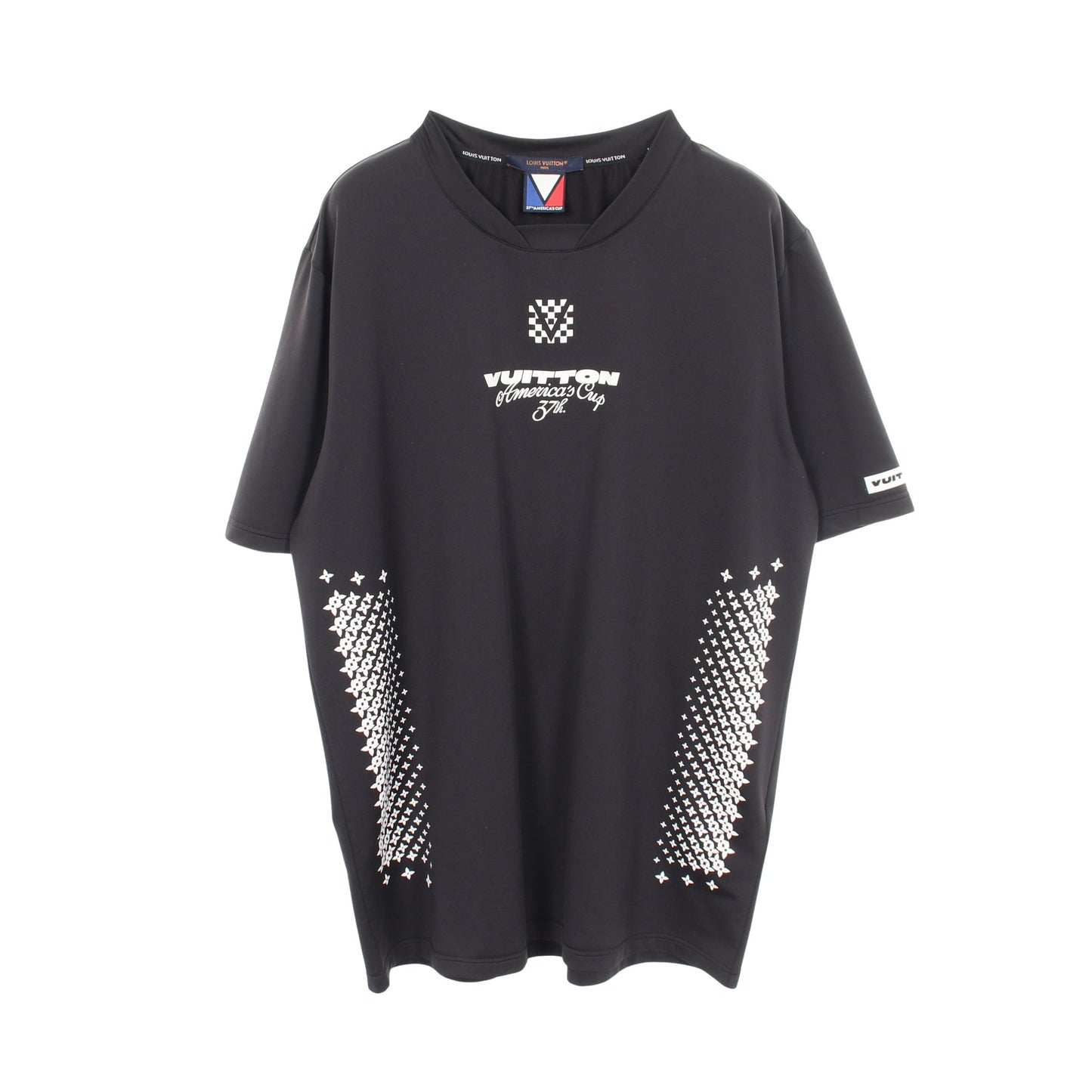 37th AMERICA'S CUP アメリカズカップ テクニカルパフォーマンス 半袖Tシャツ ブラック ホワイト ルイヴィトン