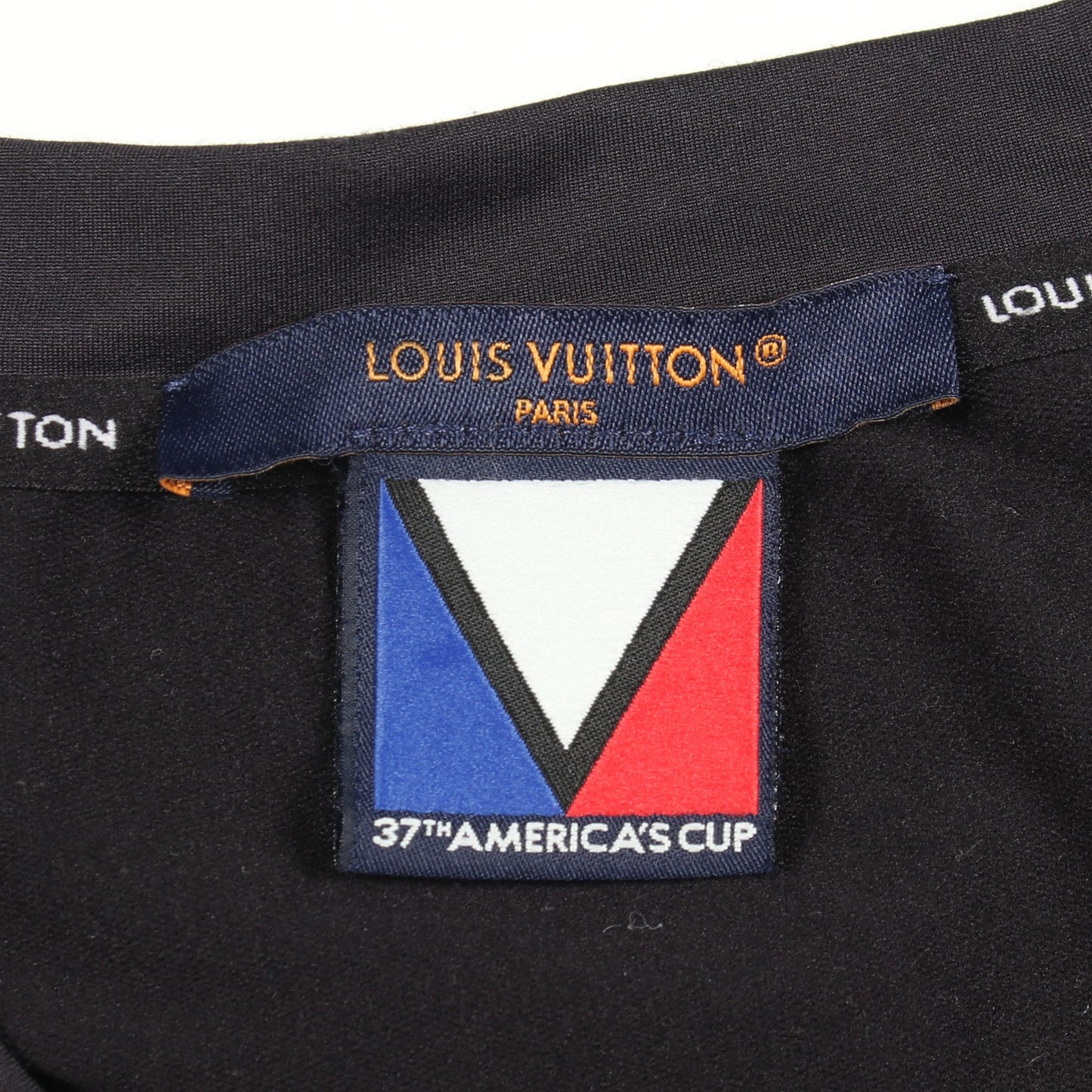 37th AMERICA'S CUP アメリカズカップ テクニカルパフォーマンス 半袖Tシャツ ブラック ホワイト ルイヴィトン