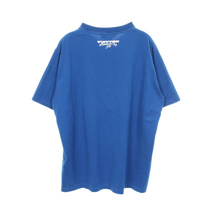 37th AMERICA'S CUP アメリカズカップ ロゴ刺繍 半袖Tシャツ コットン ブルー ルイヴィトン