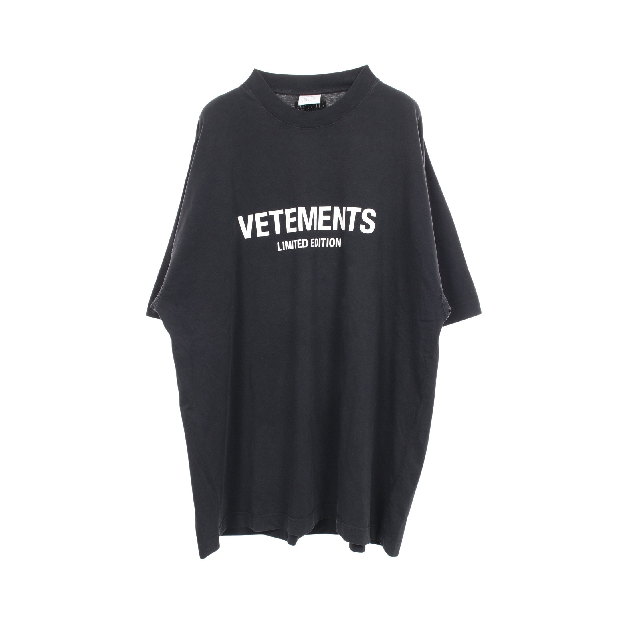 LOGO LIMITED EDITION 半袖Tシャツ コットン ブラック ヴェトモン – RECLO