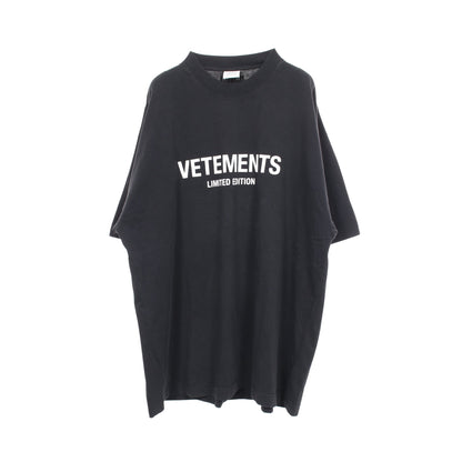 LOGO LIMITED EDITION 半袖Tシャツ コットン ブラック ヴェトモン