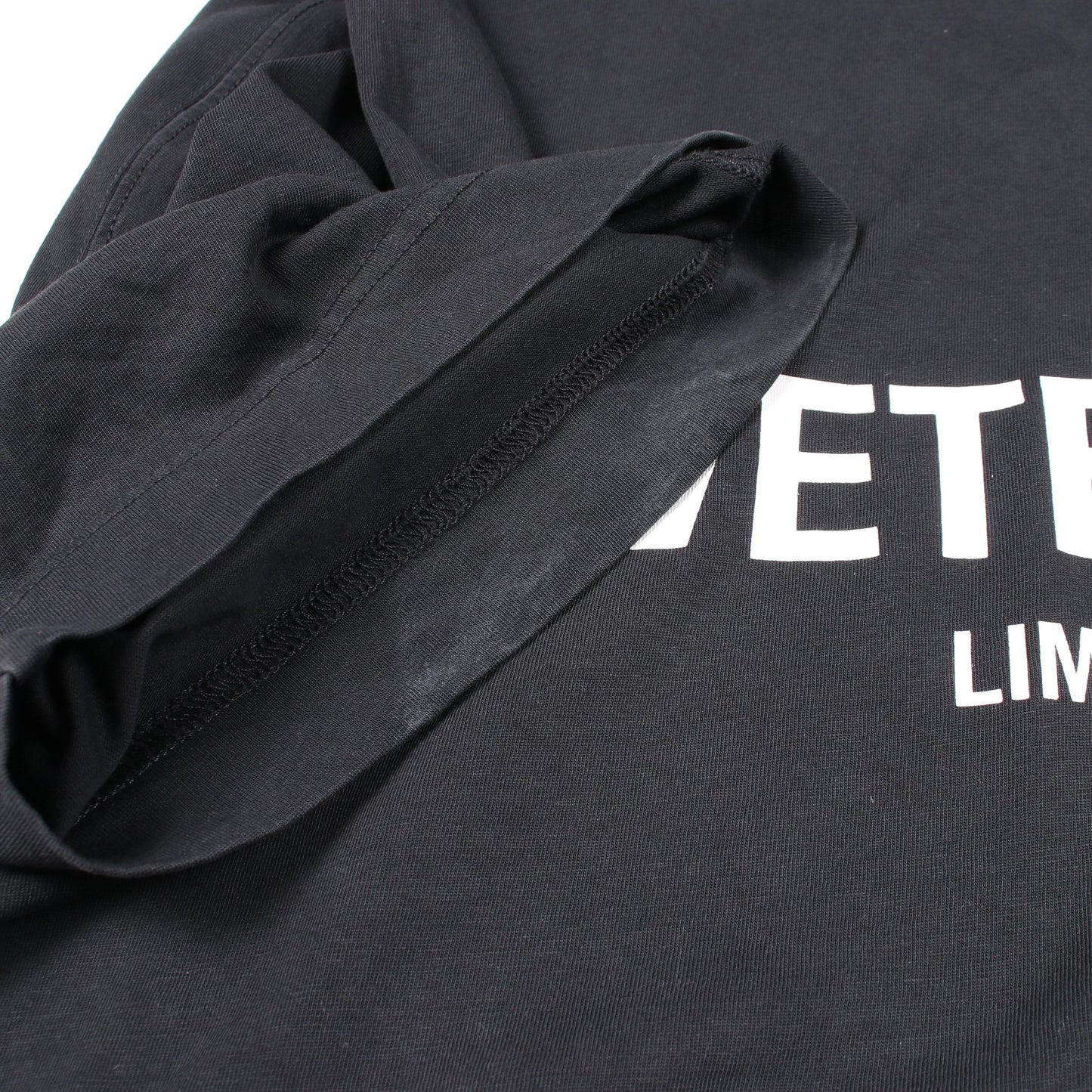 LOGO LIMITED EDITION 半袖Tシャツ コットン ブラック ヴェトモン
