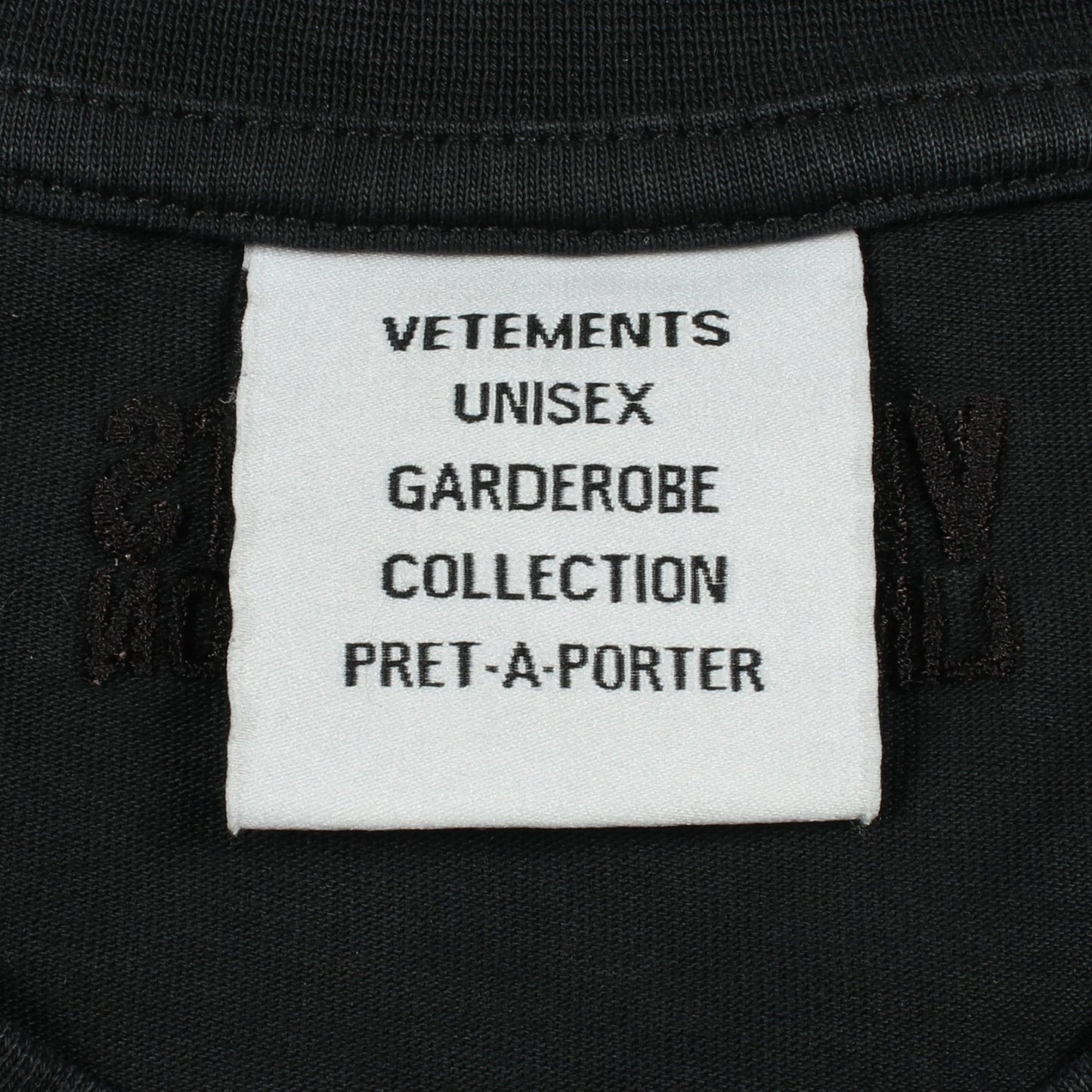LOGO LIMITED EDITION 半袖Tシャツ コットン ブラック ヴェトモン
