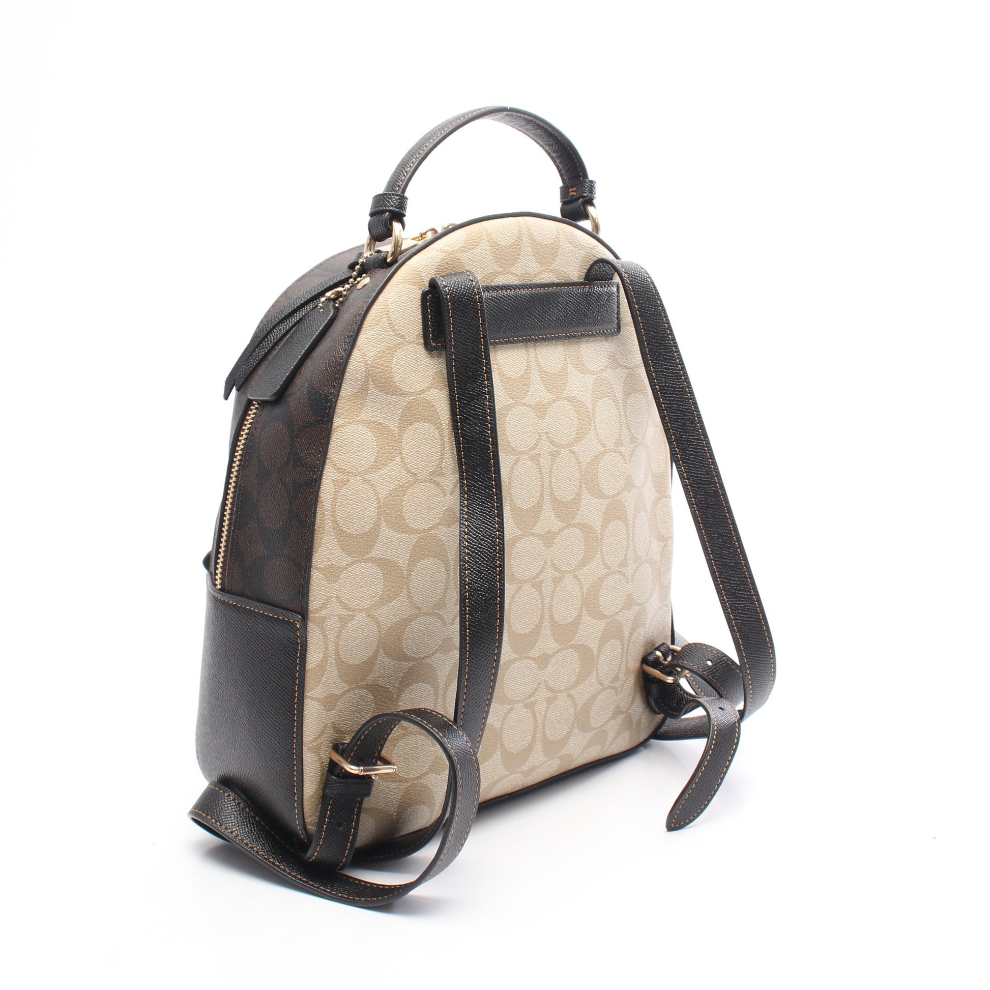 ジョーディン シグネチャー バックパック リュックサック PVC レザー ベージュ ダークブラウン ブラック コーチ バッグ COACH
