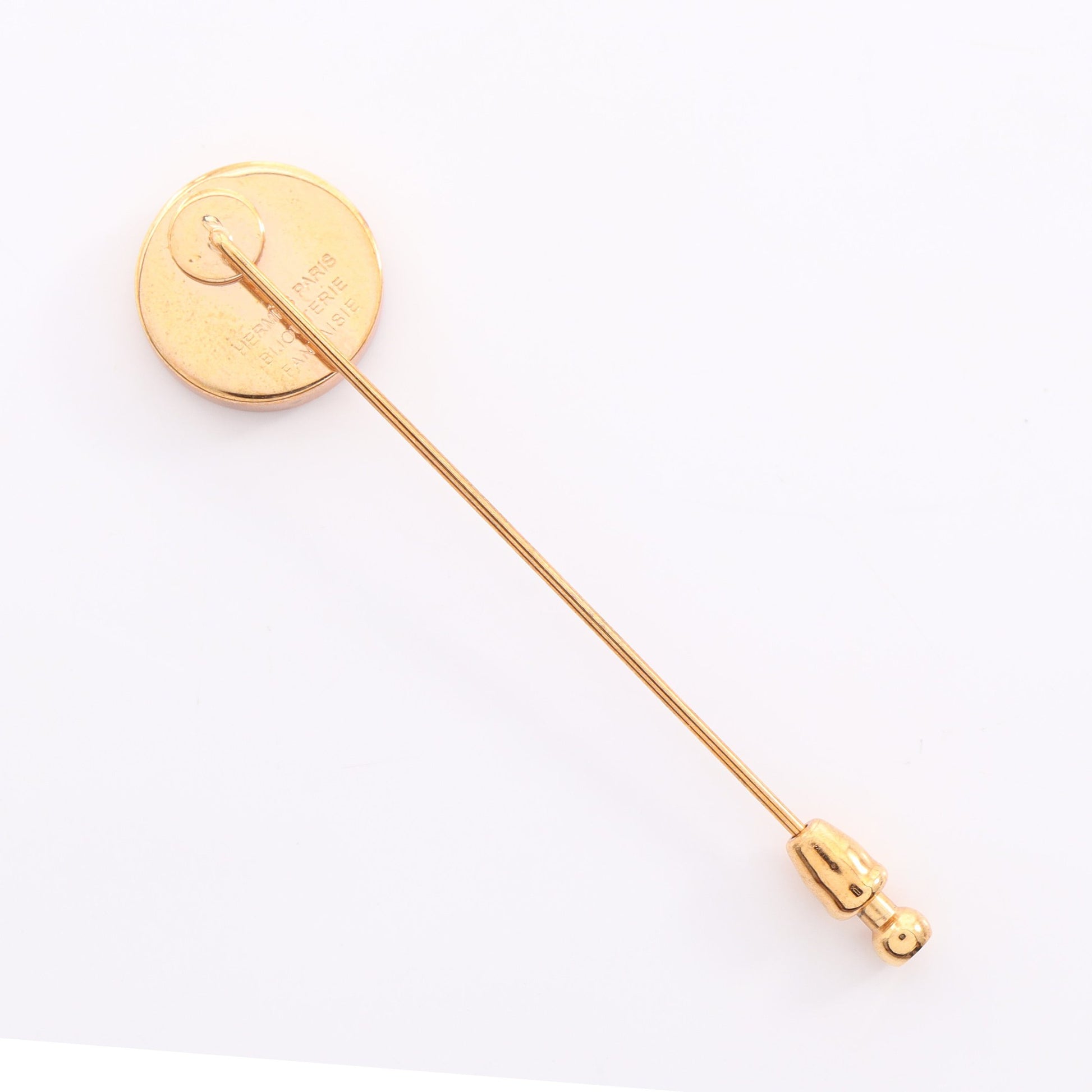 コロゾ ピン ブローチ GP ゴールド オフホワイト エルメス アクセサリー HERMES