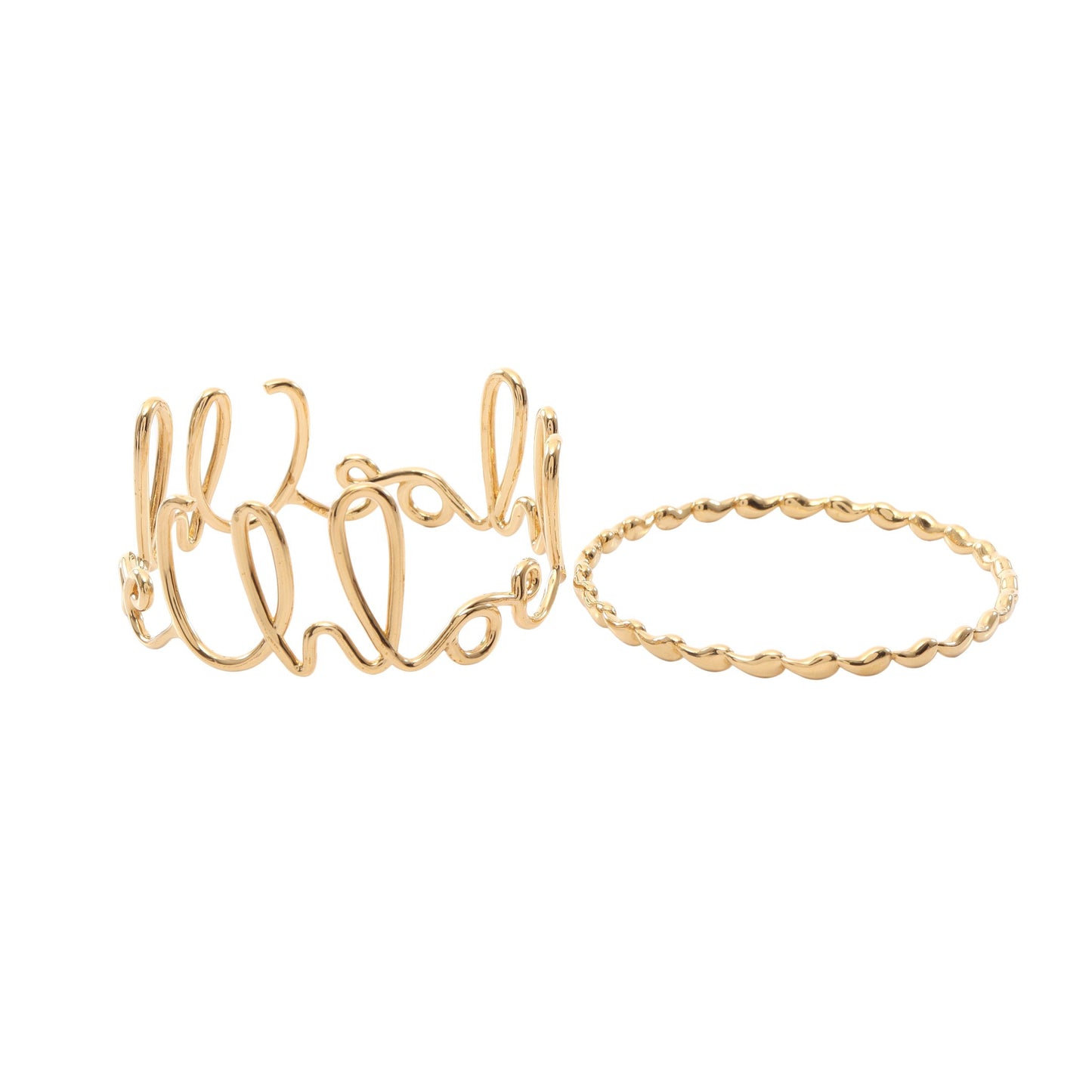 Iconic 2点セット バングル GP ゴールド クロエ アクセサリー Chloe