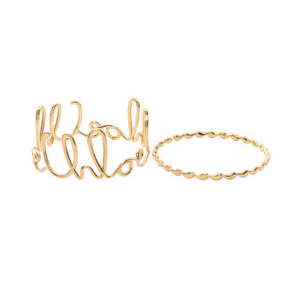 Iconic 2点セット バングル GP ゴールド クロエ アクセサリー Chloe