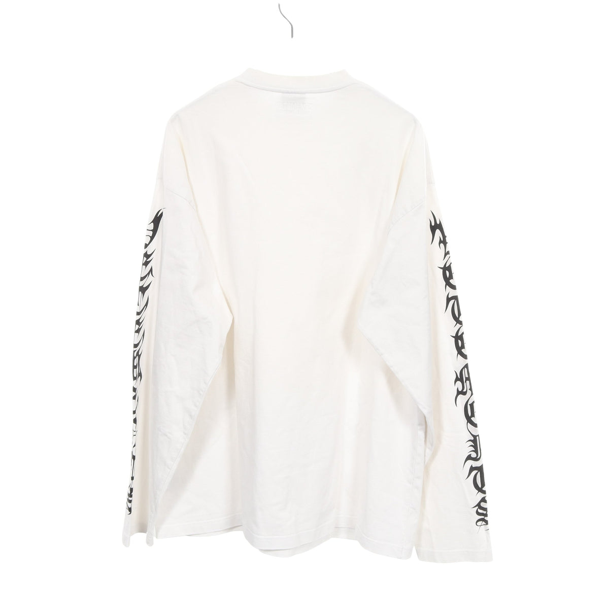 GOTHIC LOGO オーバーサイズ 長袖Tシャツ コットン ホワイト ヴェトモン トップス VETEMENTS