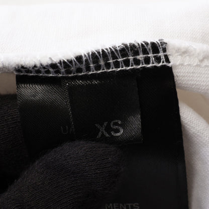 GOTHIC LOGO オーバーサイズ 長袖Tシャツ コットン ホワイト ヴェトモン トップス VETEMENTS