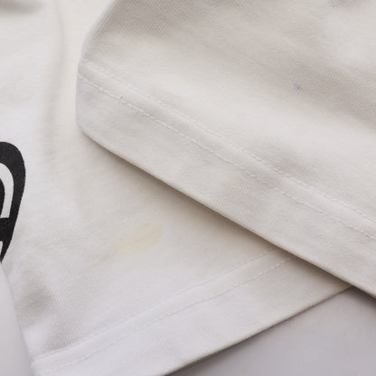 GOTHIC LOGO オーバーサイズ 長袖Tシャツ コットン ホワイト ヴェトモン トップス VETEMENTS