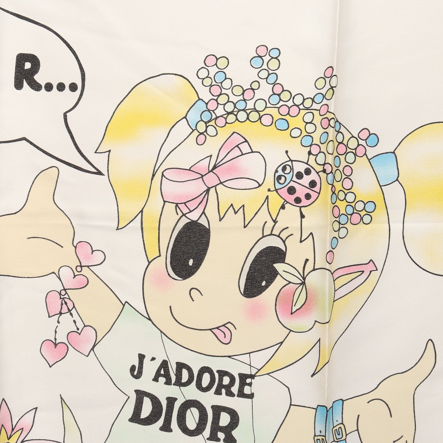 J'adore Dior Girl スカーフ シルク オフホワイト マルチカラー クリスチャンディオール