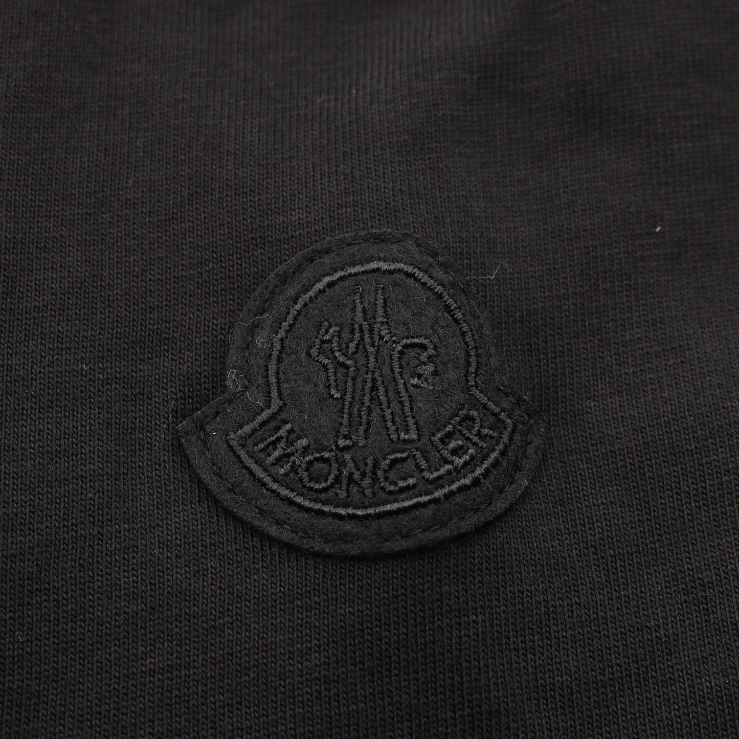グラフィックモチーフロゴ クルーネック 半袖Tシャツ コットン ブラック モンクレール