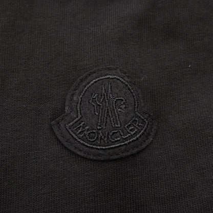 グラフィックモチーフロゴ クルーネック 半袖Tシャツ コットン ブラック モンクレール